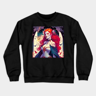 "Psychedelic Haunts: Unique and Colorful Halloween Horrors" Crewneck Sweatshirt